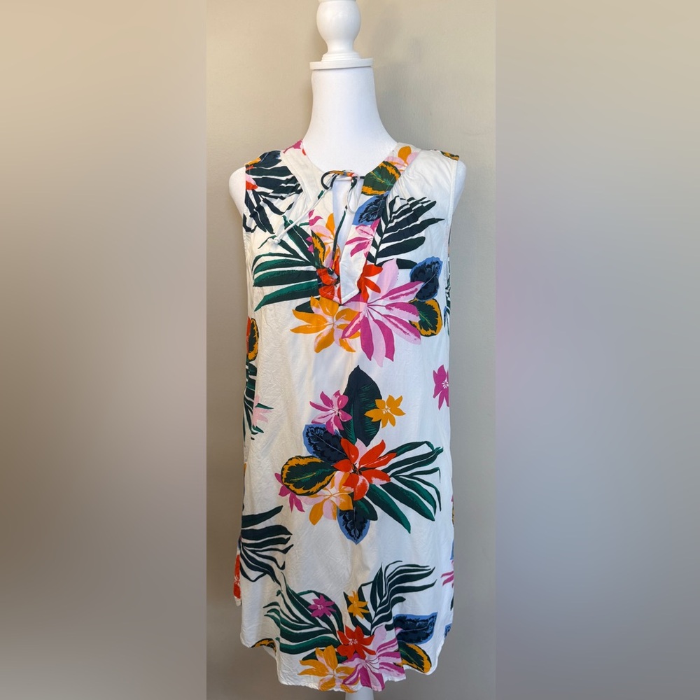 Old Navy Multicolor Tropical Floral Dress lined